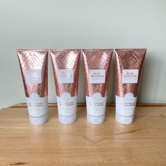 Bath & Body Works Pure Wonder (Jasmine) Moisturizing Body Wash w/Shea 8oz x4 - Picture 2 of 3